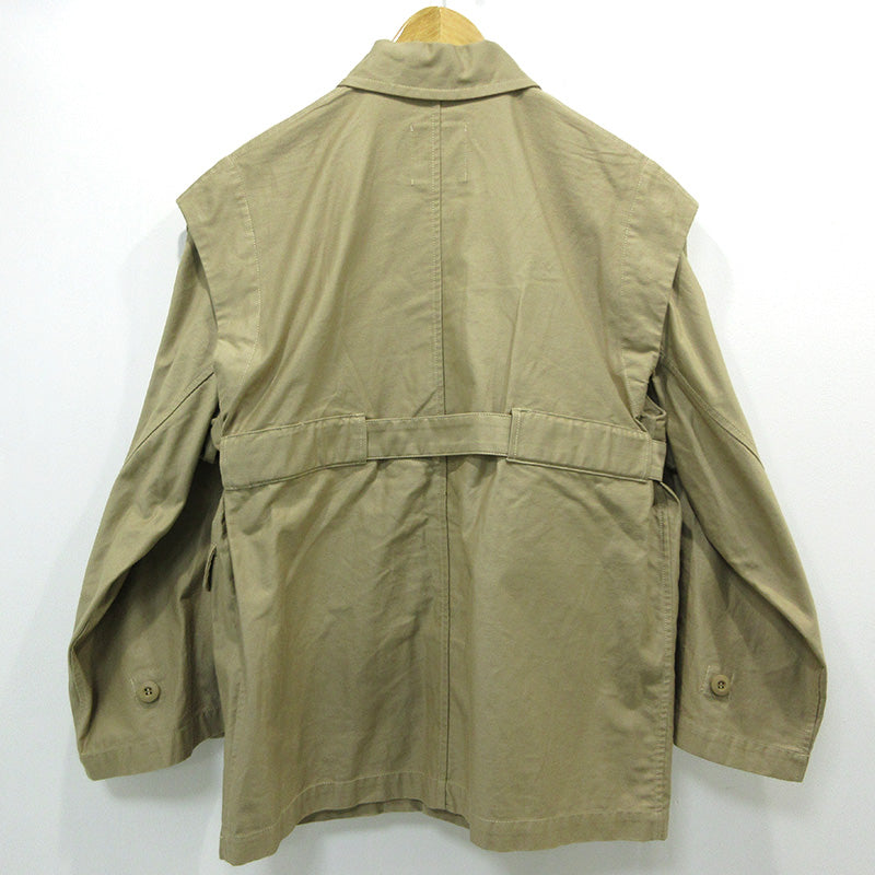 CLANE | クラネ 2way military jacket その他アウター ブラウン【三重本店】