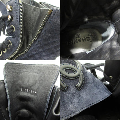 CHANEL | シャネル ココマーク ブーツ G33769 ネイビー【三重本店】