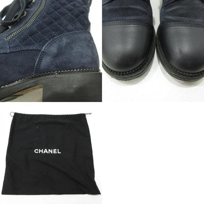 CHANEL | シャネル ココマーク ブーツ G33769 ネイビー【三重本店】