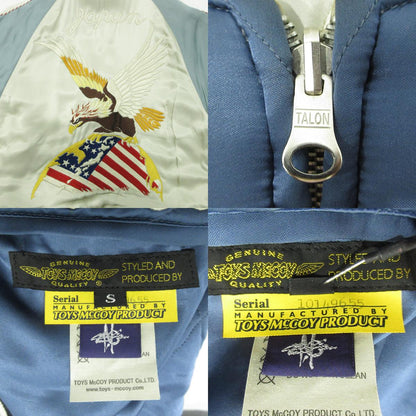 TOYS McCOY | トイズマッコイ FELIX フリックス総刺繍リバーシブル中綿スカジャン スーベニアジャケット 10149655 ブルー×ホワイト マルチカラー サイズ：S【三重本店】