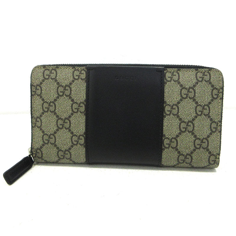 GUCCI | グッチ ラウンドファスナー 長財布 779879 KGDHN 9769 ベージュ×ブラック【三重本店】