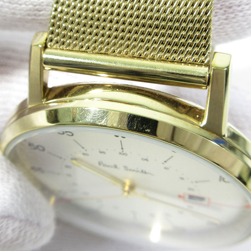Paul Smith | ポール・スミス GAUGE ゲージ 腕時計 P10130 アナログ表示 クオーツ シルバー系×ゴールド【三重本店】