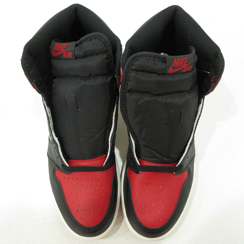 NIKE | ナイキ AIR JORDAN 1 RETRO HIGH OG BRED TOE スニーカー 555088-610 レッド 28cm【三重本店】