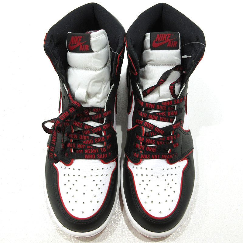 NIKE | ナイキ AIR JORDAN 1 RETRO HIGH OG エアジョーダン 1 レトロ ハイ オリジナル ブラッドライン スニーカー 555088-062 レッド 28cm【三重本店】