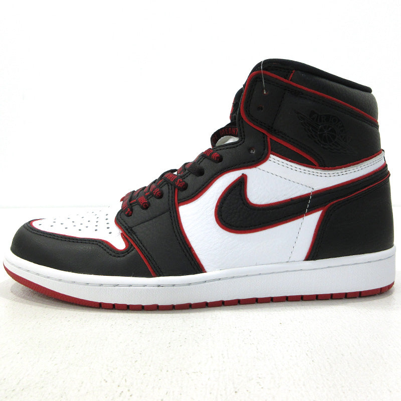 NIKE | ナイキ AIR JORDAN 1 RETRO HIGH OG エアジョーダン 1 レトロ ハイ オリジナル ブラッドライン スニーカー 555088-062 レッド 28cm【三重本店】