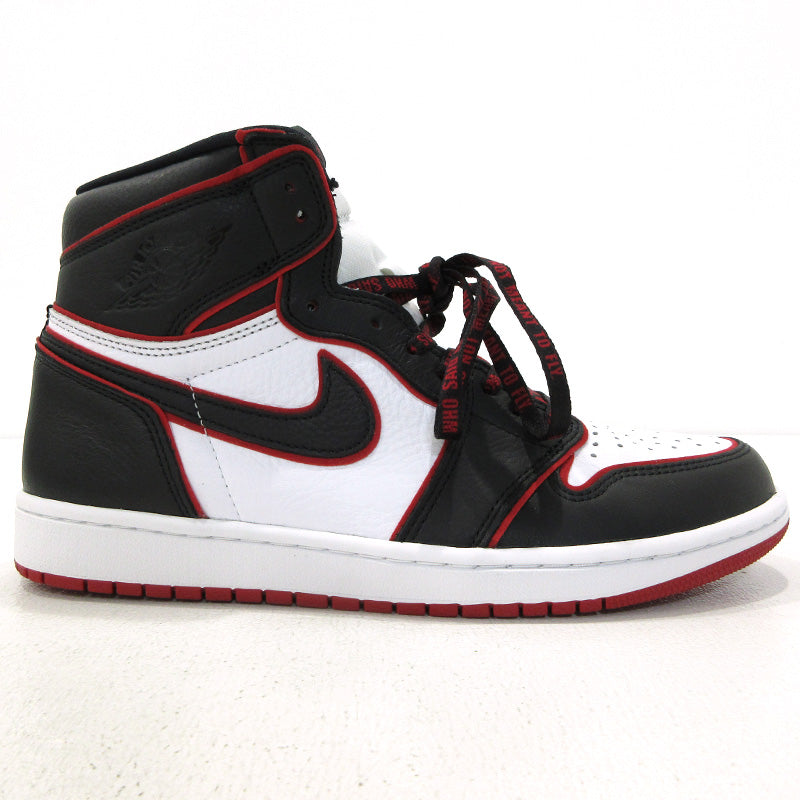 NIKE | ナイキ AIR JORDAN 1 RETRO HIGH OG エアジョーダン 1 レトロ ハイ オリジナル ブラッドライン スニーカー 555088-062 レッド 28cm【三重本店】