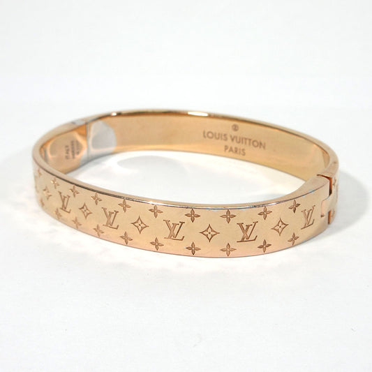 LOUIS VUITTON | ルイ・ヴィトン カフ・ナノグラム バングル M00253 ピンクゴールド系 サイズ：S【三重本店】