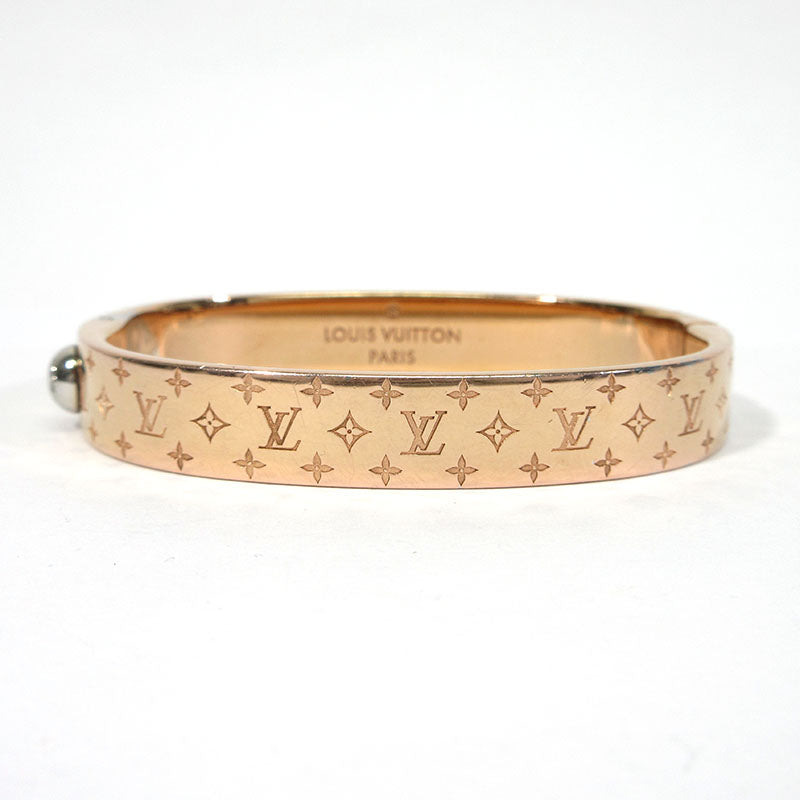 LOUIS VUITTON | ルイ・ヴィトン カフ・ナノグラム バングル M00253 ピンクゴールド系 サイズ：S【三重本店】