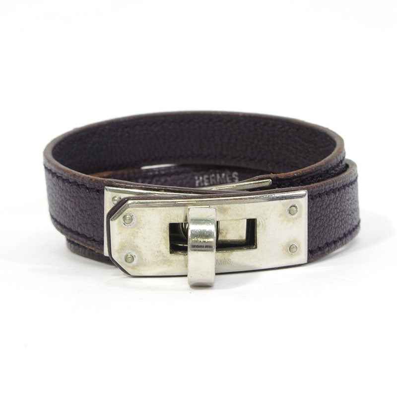HERMES | エルメス ケリー ドゥブルトゥール レザーブレスレット ブレスレット パープル系【三重本店】