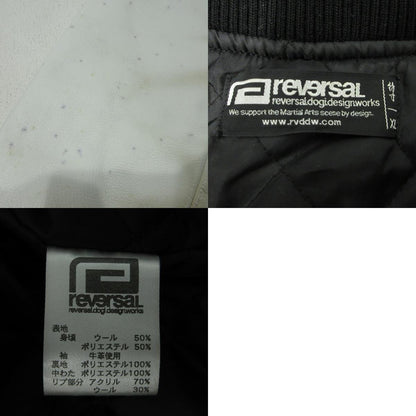 reversal | リバーサル 那須川天心 TEAM TENSHIN VARSITY JACKET T700 スタジャン ブラック サイズ：XL【三重本店】
