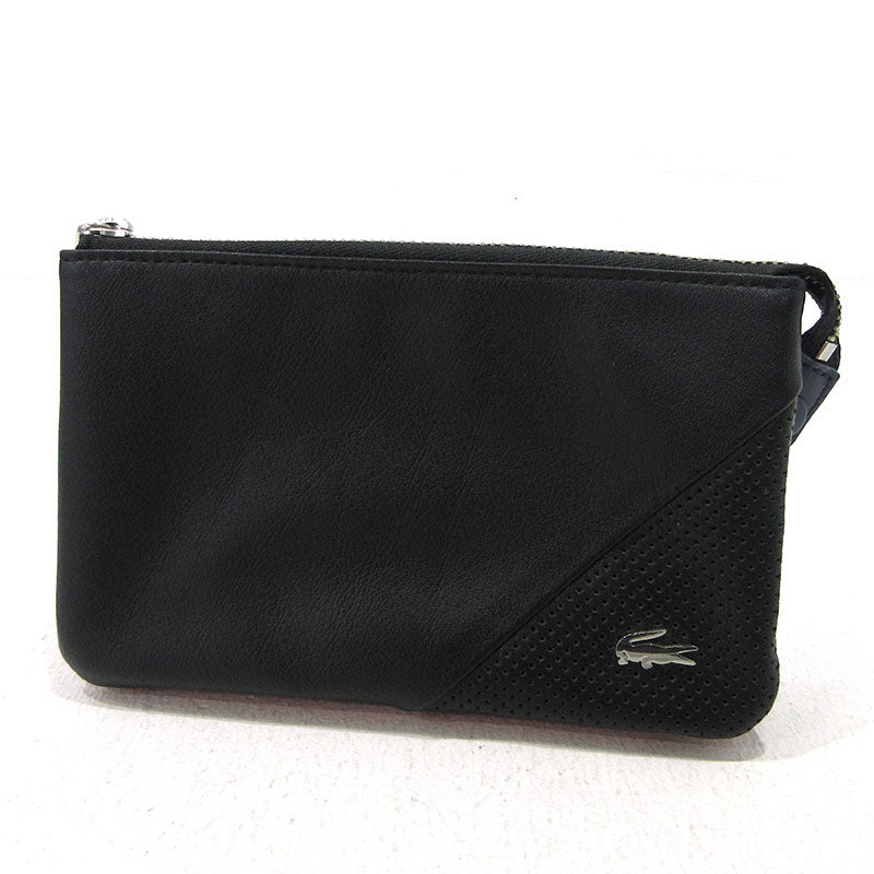 LACOSTE | ラコステ コンビウォレット ポーチ NH0102K ブラック【三重本店】