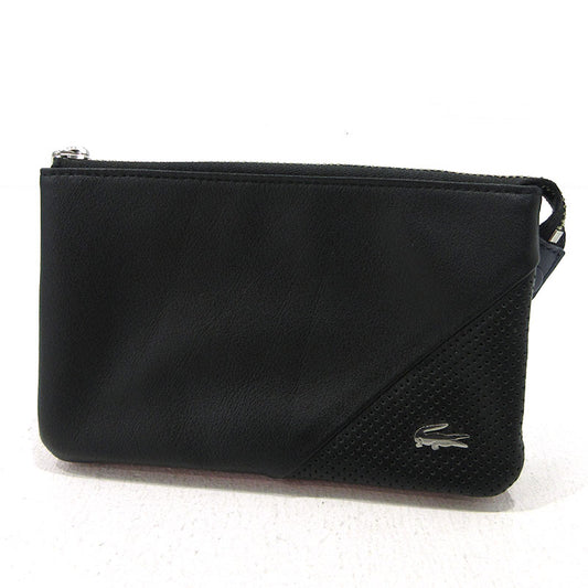 LACOSTE | ラコステ コンビウォレット ポーチ NH0102K ブラック【三重本店】