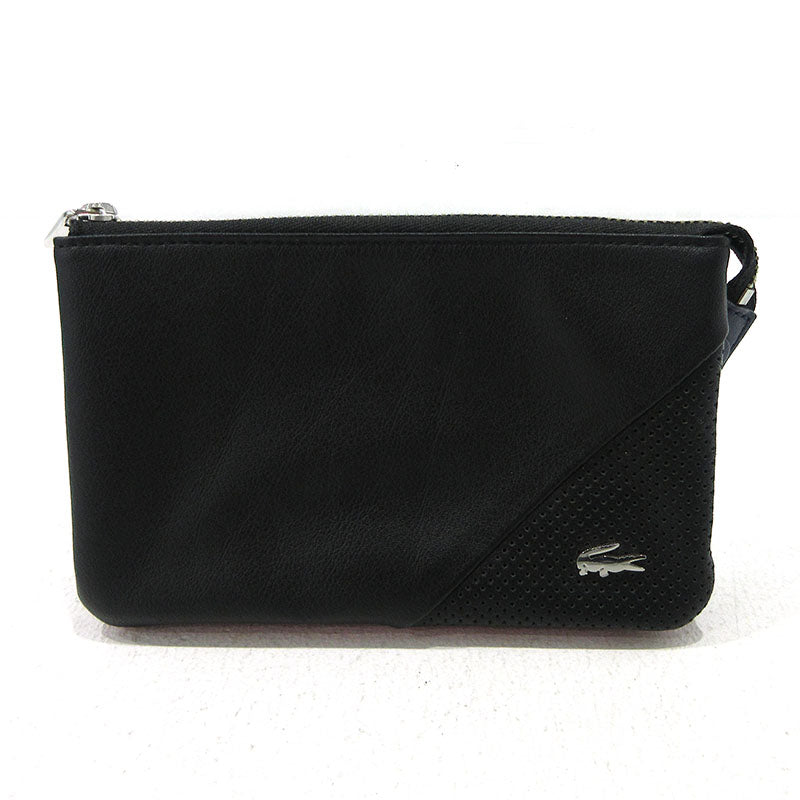 LACOSTE | ラコステ コンビウォレット ポーチ NH0102K ブラック【三重本店】