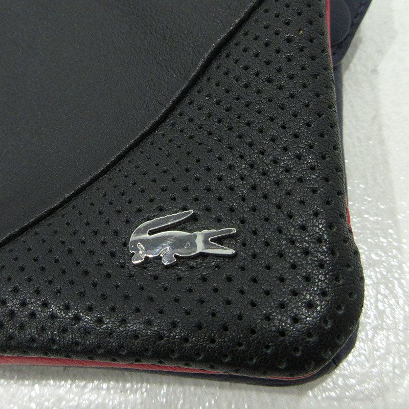 LACOSTE | ラコステ コンビウォレット ポーチ NH0102K ブラック【三重本店】