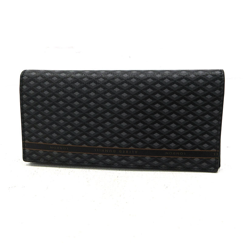 Dunhill | ダンヒル エンジンターン 二つ折り 長財布 DU19R2915 ブラック【三重本店】