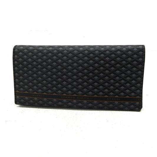 Dunhill | ダンヒル エンジンターン 二つ折り 長財布 DU19R2915 ブラック【三重本店】
