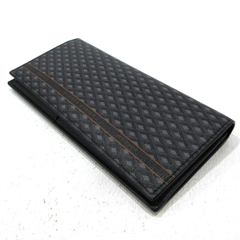 Dunhill | ダンヒル エンジンターン 二つ折り 長財布 DU19R2915 ブラック【三重本店】