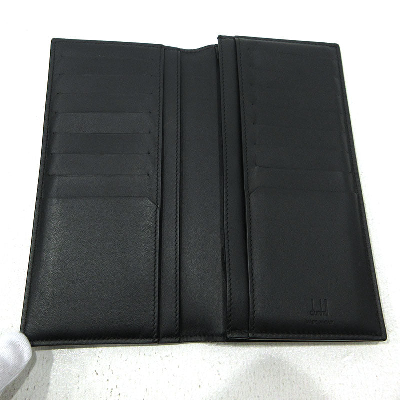 Dunhill | ダンヒル エンジンターン 二つ折り 長財布 DU19R2915 ブラック【三重本店】