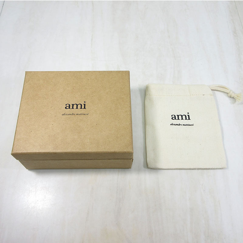 AMI | アミ Ami Alexandre Mattiussi(アミ アレクサンドル・マテュッシ) エンベロップ メタル キーリング キーホルダー ゴールド系【三重本店】