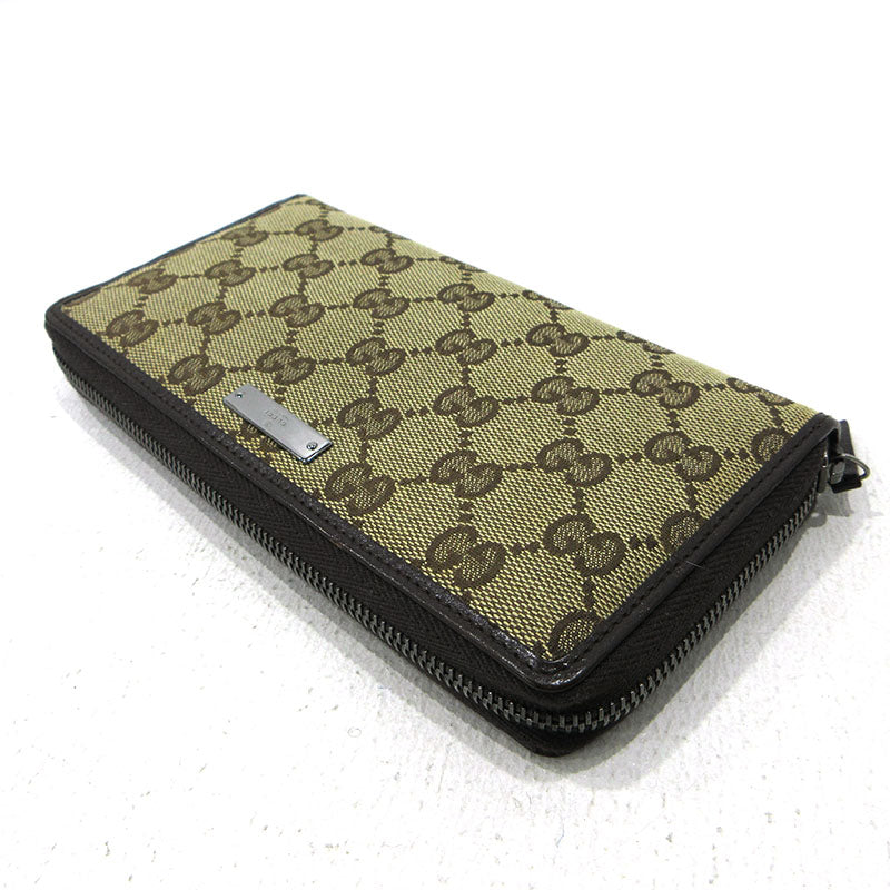 GUCCI | グッチ ラウンドファスナー 長財布 112724 ベージュ【三重本店】
