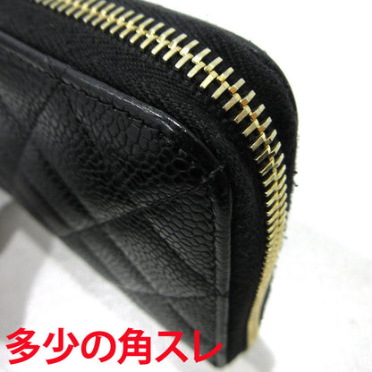 CHANEL | シャネル ココマーク キャビアスキン ラウンドファスナー 長財布 A50097 ブラック【三重本店】