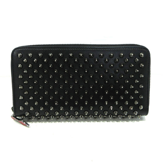 Christian Louboutin | クリスチャンルブタン スタッズ ラウンドファスナー 長財布 1185059 ブラック【三重本店】