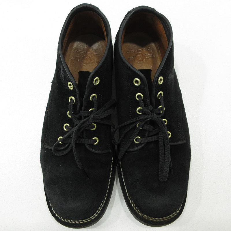 THE FLAT HEAD | ザフラットヘッド KUDU SUEDE OXFORD BOOTS ブーツ fn-fb-101 ブラック【三重本店】