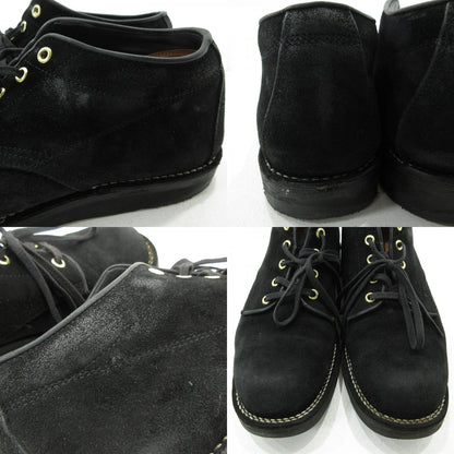 THE FLAT HEAD | ザフラットヘッド KUDU SUEDE OXFORD BOOTS ブーツ fn-fb-101 ブラック【三重本店】