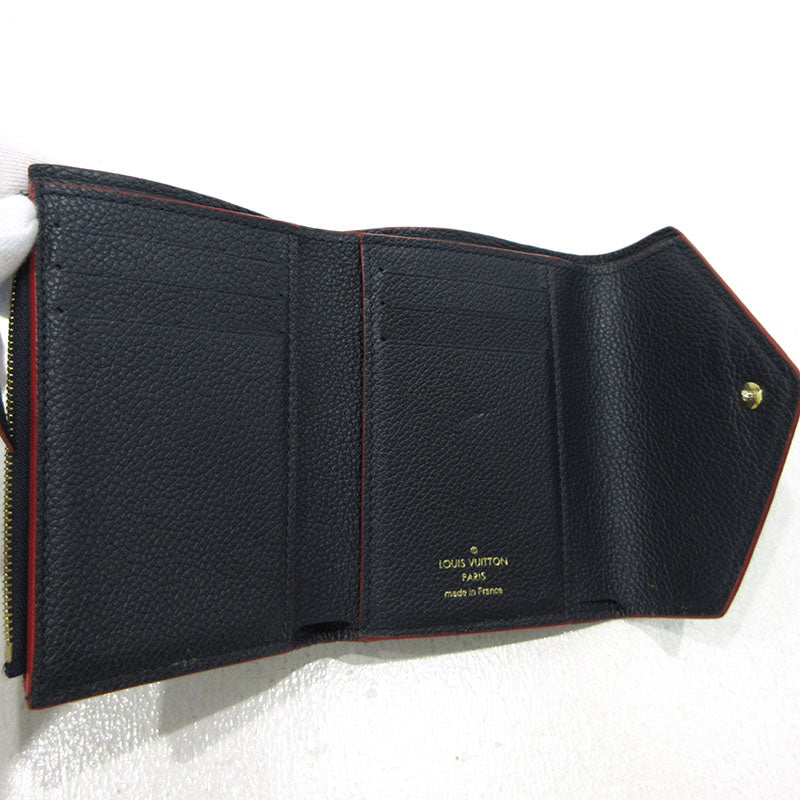 LOUIS VUITTON | ルイ・ヴィトン ポルトフォイユ・ヴィクトリーヌ 三つ折り財布 M64577 ネイビー【三重本店】