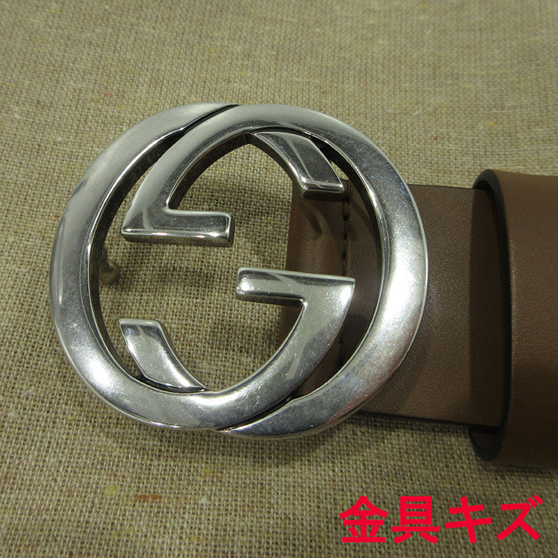 GUCCI | グッチ インターロッキングG ベルト 546389 ブラウン【三重本店】