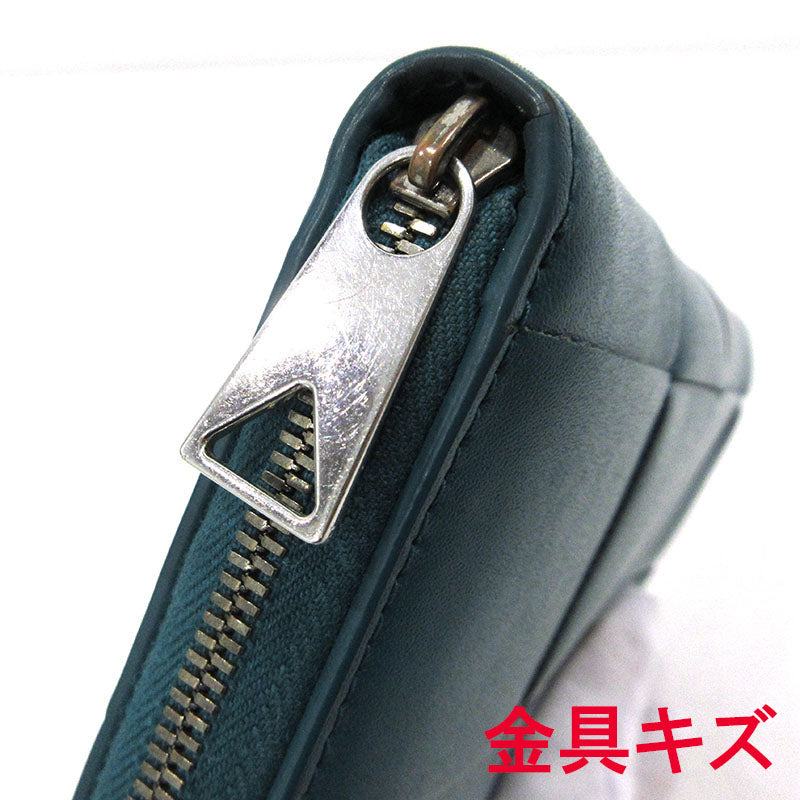BOTTEGA VENETA | ボッテガヴェネタ カセット ラウンドファスナー 長財布 649607 グリーン【三重本店】