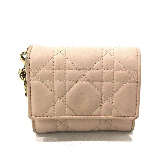 Christian Dior | クリスチャンディオール レディディオール Lotusウォレット 三つ折り財布 ピンク【三重本店】