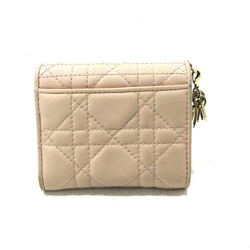 Christian Dior | クリスチャンディオール レディディオール Lotusウォレット 三つ折り財布 ピンク【三重本店】