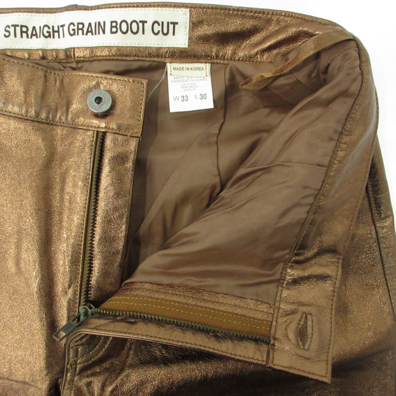 GAP | ギャップ STRAIGHT GRAIN BOOT CUT パンツ ゴールド サイズ：33【三重本店】