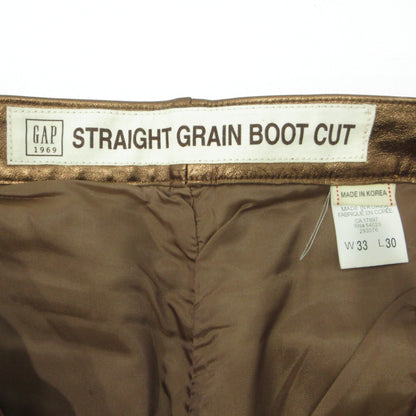 GAP | ギャップ STRAIGHT GRAIN BOOT CUT パンツ ゴールド サイズ：33【三重本店】