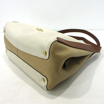 COACH | コーチ ハドリー ホーボー カラーブロック ショルダーバッグ E1980-76088 ホワイト×ブラウン【三重本店】