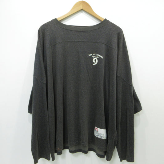 DAIRIKU | ダイリク football tee 長袖Ｔシャツ グレー サイズ：XL【三重本店】