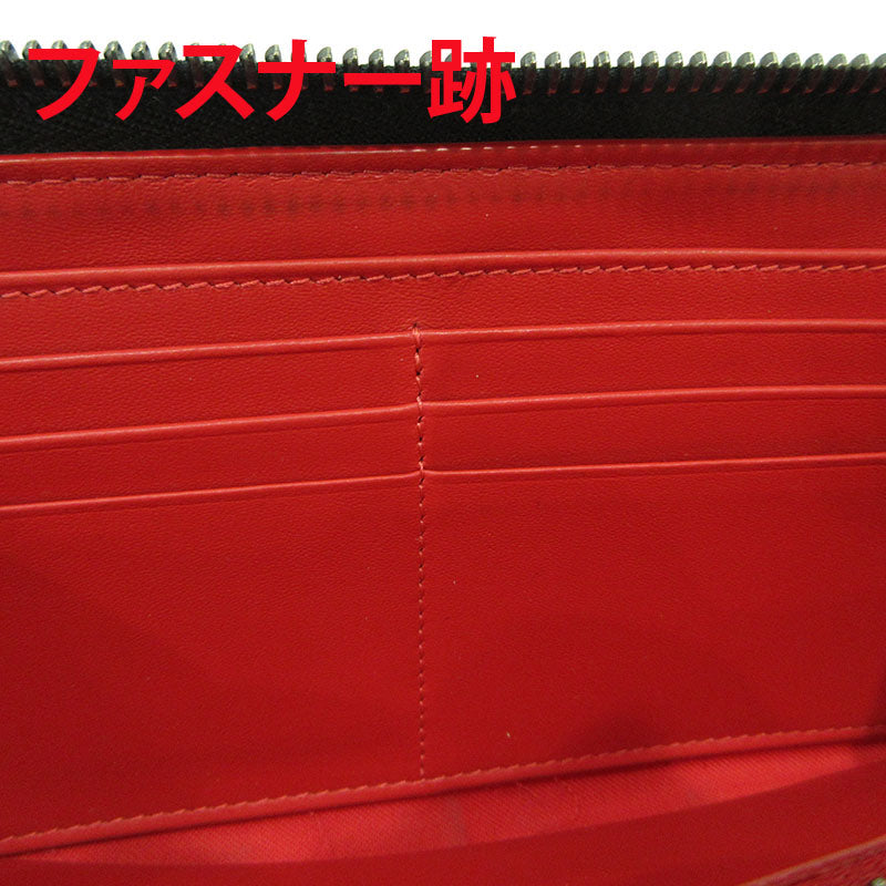 Christian Louboutin | クリスチャンルブタン エンボスロゴ ラウンドファスナー 長財布 1235094 ブラック【三重本店】