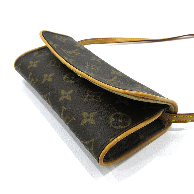 LOUIS VUITTON | ルイ・ヴィトン ポシェットツインPM ショルダーバッグ M51854 ブラウン【三重本店】