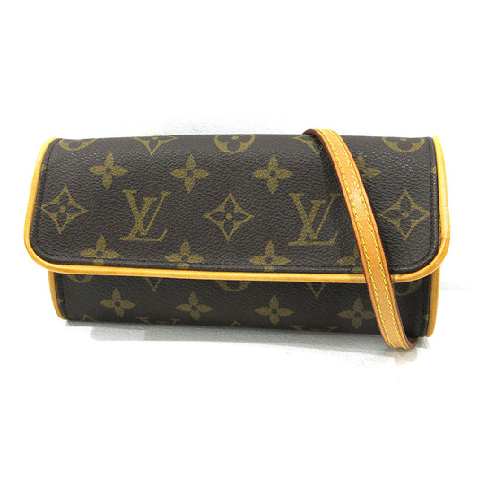 LOUIS VUITTON | ルイ・ヴィトン ポシェットツインPM ショルダーバッグ M51854 ブラウン【三重本店】