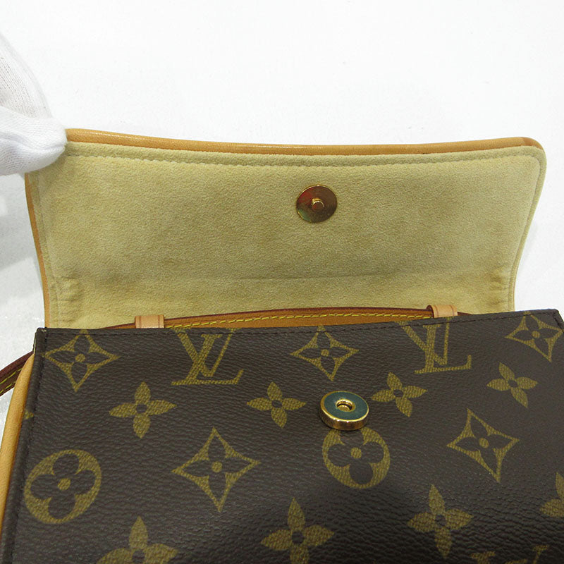 LOUIS VUITTON | ルイ・ヴィトン ポシェットツインPM ショルダーバッグ M51854 ブラウン【三重本店】
