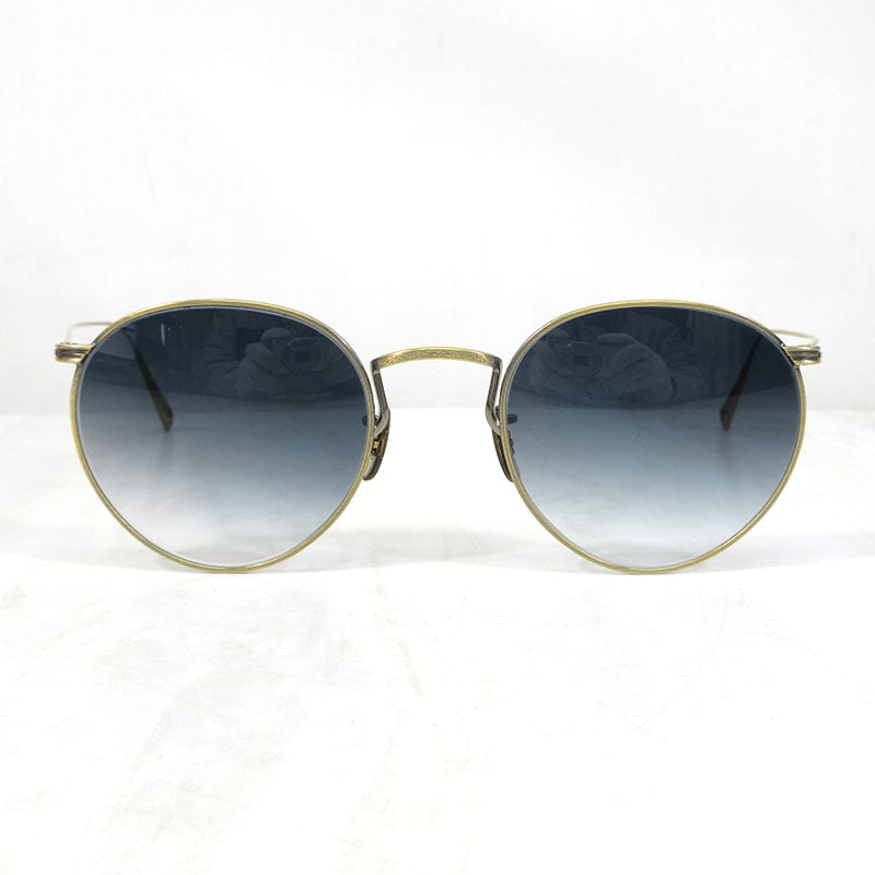 OLIVER PEOPLES | オリバーピープルズ Mandel AG マンデル ボストンシェイプ サングラス サイズ：49□22-145 サングラス アンティークゴールド×ブルー系【三重本店】