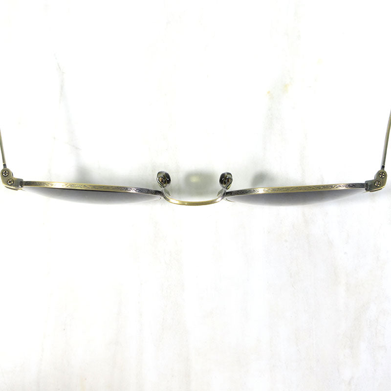 OLIVER PEOPLES | オリバーピープルズ Mandel AG マンデル ボストンシェイプ サングラス サイズ：49□22-145 サングラス アンティークゴールド×ブルー系【三重本店】