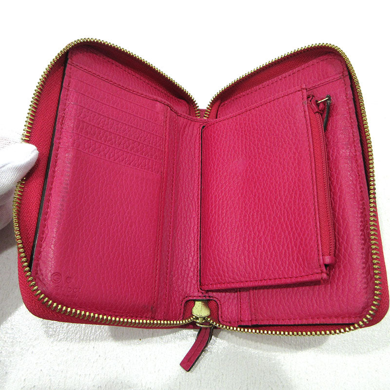 GUCCI | グッチ ラウンドファスナー 長財布 420113 ピンク【三重本店】