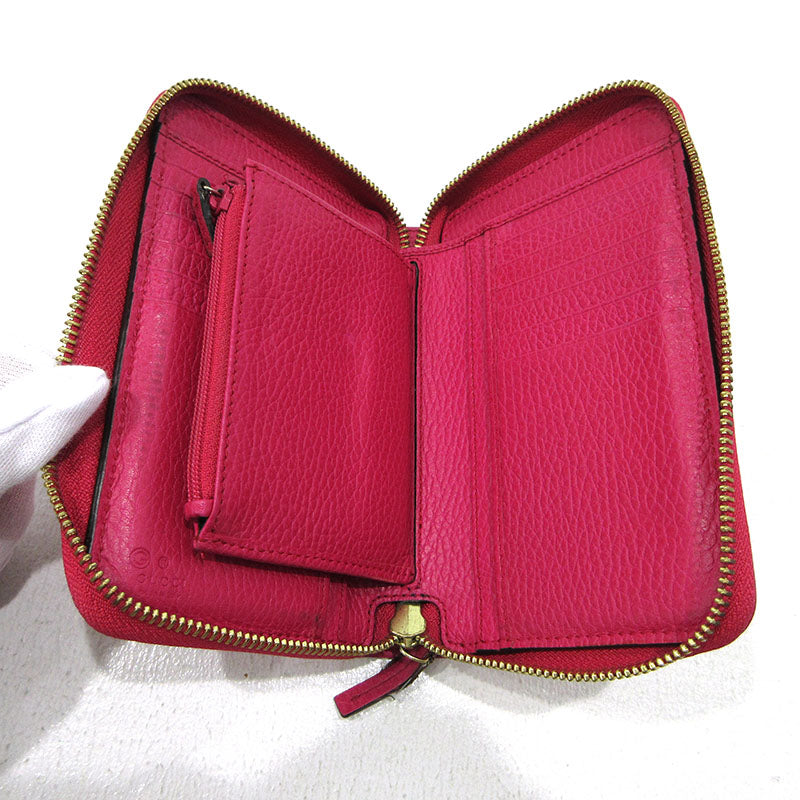 GUCCI | グッチ ラウンドファスナー 長財布 420113 ピンク【三重本店】