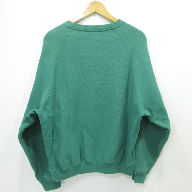 X-LARGE | エクストララージ COLLEGE RAGLAN CREWNECK SWEAT スウェット グリーン サイズ：M【三重本店】