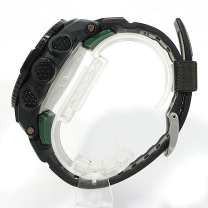 CASIO | カシオ PRO TREK プロトレック マルチフィールドライン RM Series(リアルマテリアルシリーズ) 腕時計 PRW-S3500-1 デジタル表示 タフソーラー電波時計 ブラック×グリーン系【三重本店】
