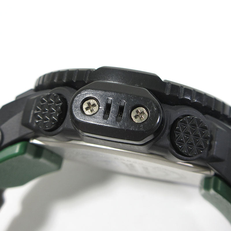 CASIO | カシオ PRO TREK プロトレック マルチフィールドライン RM Series(リアルマテリアルシリーズ) 腕時計 PRW-S3500-1 デジタル表示 タフソーラー電波時計 ブラック×グリーン系【三重本店】