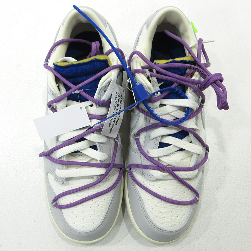 NIKE | ナイキ OFF-WHITE 1 OF 50/48 ダンク ロー オフ ホワイト スニーカー DM1602-107 グレー 26.5cm【三重本店】