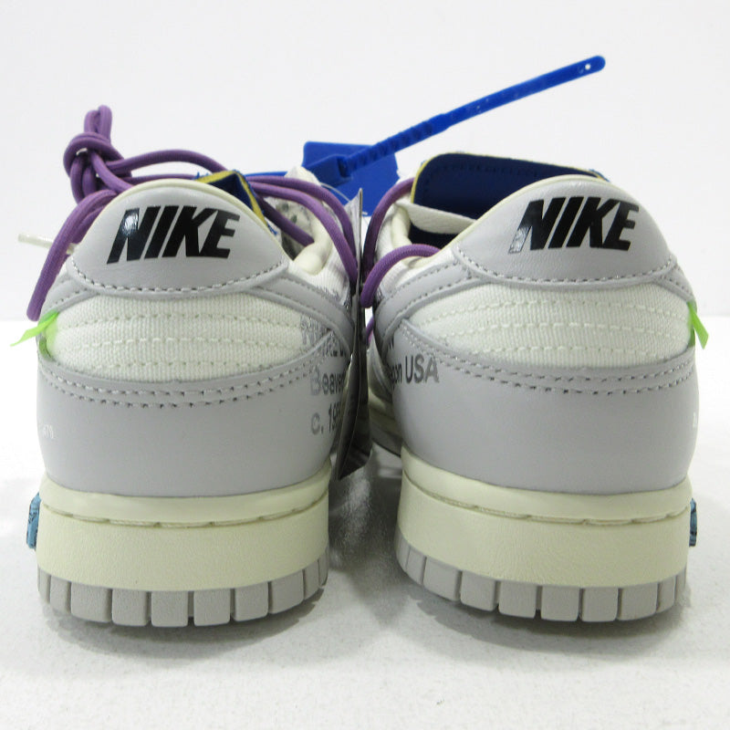 NIKE | ナイキ OFF-WHITE 1 OF 50/48 ダンク ロー オフ ホワイト スニーカー DM1602-107 グレー 26.5cm【三重本店】